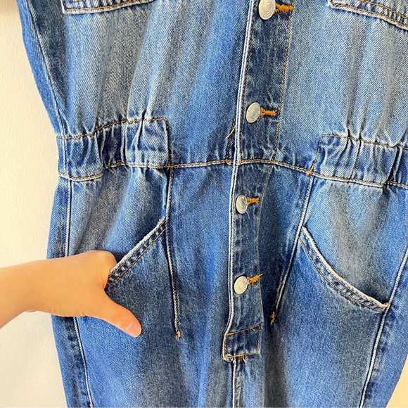 NWT Free People Marci Jumpsuit in High Moon Size XS - Picture 13 of 16